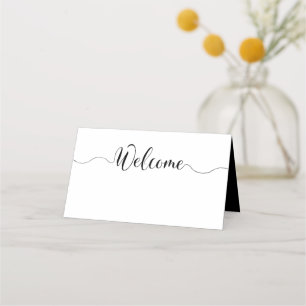 Black & White Wedding Place Cards