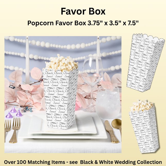 Black White, Wedding Suite Favour Box (Creator Uploaded)