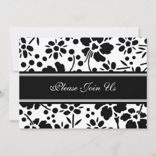 Black & White Wedding Vow Renewal Invitations