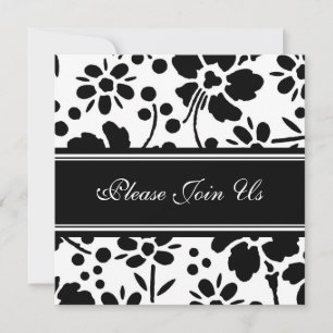 Black & White Wedding Vow Renewal Invitations
