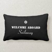 Black White Welcome Aboard Boat Nautical