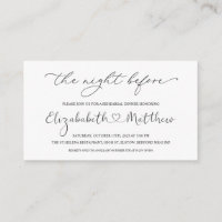 Black White Welcome to the Night Before Enclosure