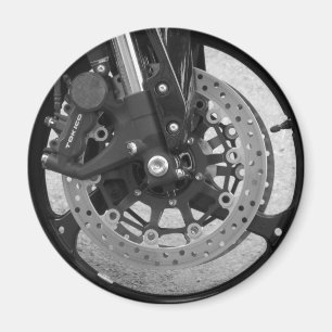 Black & White Wheel Magnet