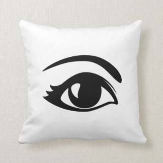 Black & White Winking Eye (Right) Cushion