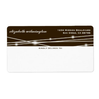 Black white wire glow contemporary snow mailing