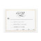 Black & White with Gold Wedding RSVP Card