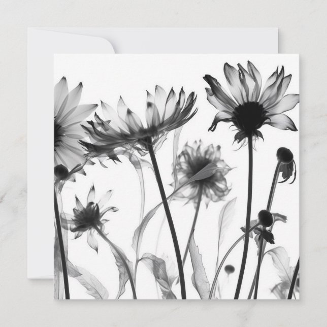 Black & White X-Ray Flowers (Front)