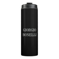 Black White Your Name Minimalist Personal Modern