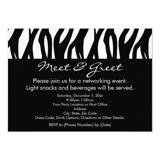 black and white dress code invitation