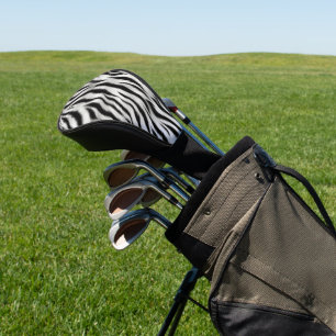  Black White Zebra Print Animal Safari Golf Head Cover