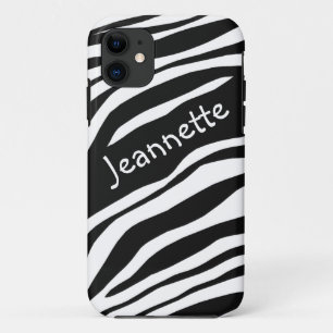 Black & White Zebra Print iPhone 5 Case