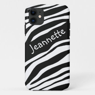 Black & White Zebra Print iPhone 5 Case