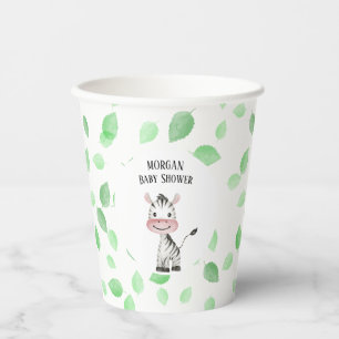 Black & white Zebra Safari Wild Jungle trip Jungle Paper Cups