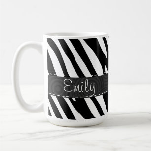 Black & White Zebra Stripes Coffee Mug