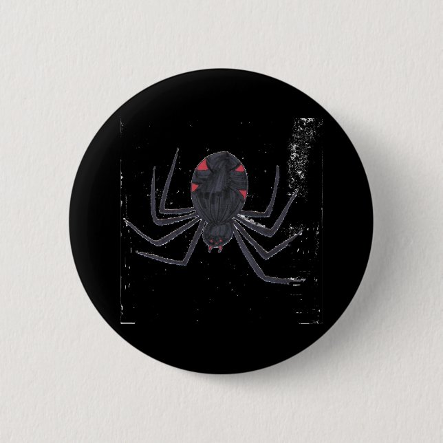 Black Widow 6 Cm Round Badge (Front)