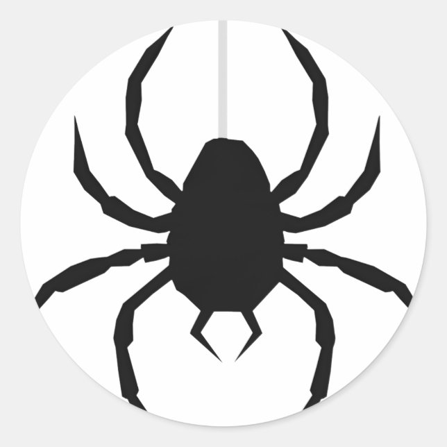 Black Widow Classic Round Sticker (Front)