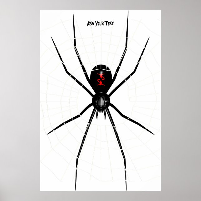 Black Widow design Poster (Front)