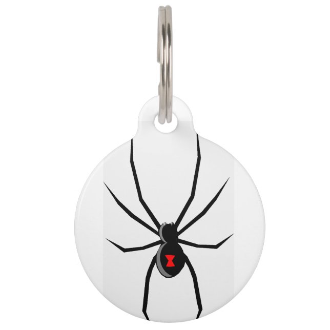 black-widow-.png pet tag (Front)