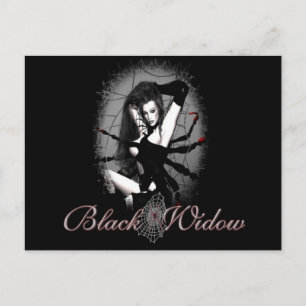 Black Widow Postcard