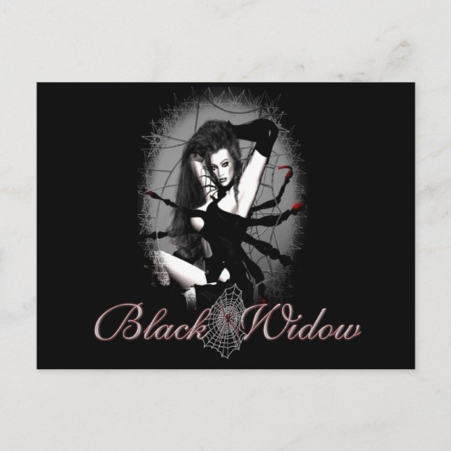 Black Widow Postcard (Front)