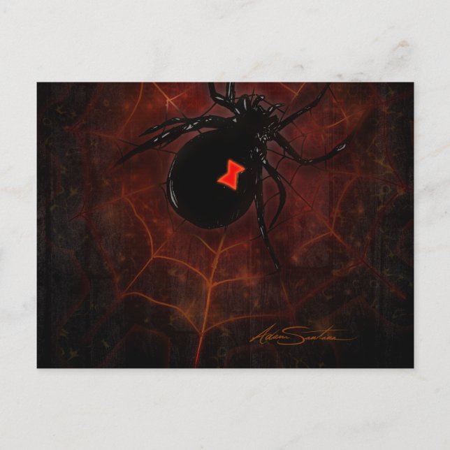 Black Widow (Signature Design) Postcard (Front)