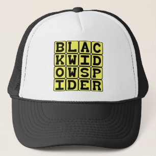 Black Widow Spider, Deadly Arachnid Trucker Hat