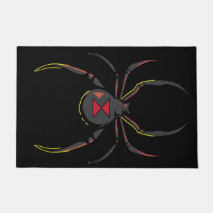Black Widow Spider Gift Spider Lovers Doormat