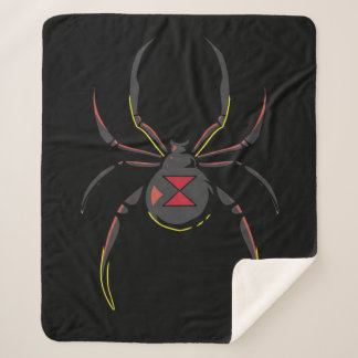 Black Widow Spider Gift | Spider Lovers Sherpa Blanket