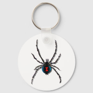 Black Widow Spider Keychain