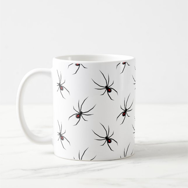 Black Widow Spider Mug (Left)