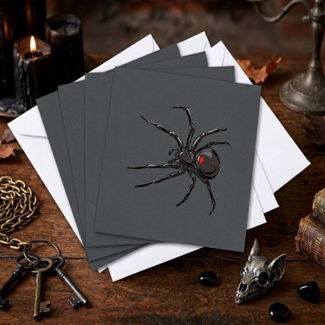 Black Widow Spider Original Drawing Art  Card (Creator Uploaded)