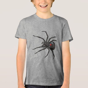 Black Widow Spider Original Drawing Art  Tri-Blend Shirt