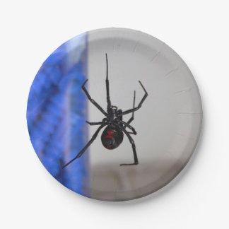 Black Widow Spider Paper Plate