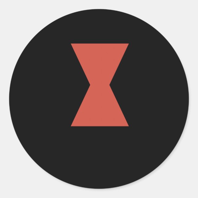 Black Widow Spider Sticker  (Front)