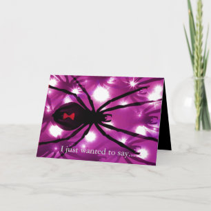 Black Widowed Spider Card