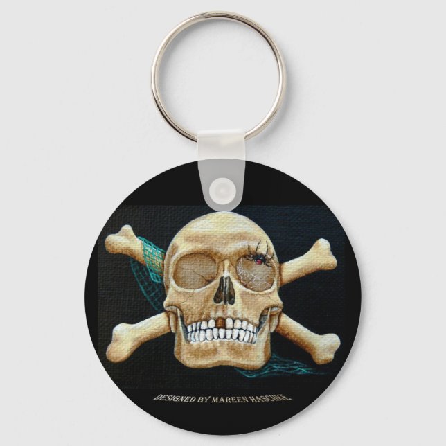 "Black Widow's New Home" Key Ring (Front)