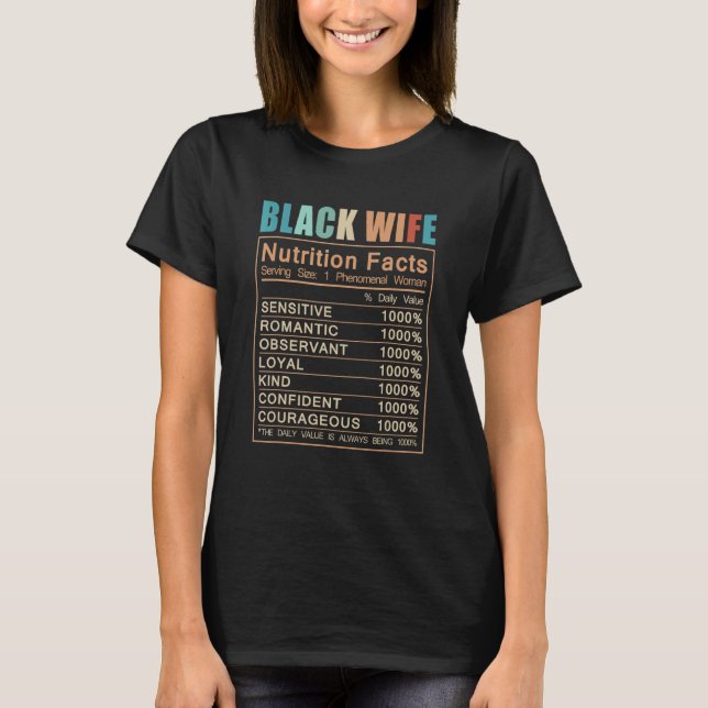 Black Wife Definition T-Shirt (Front)