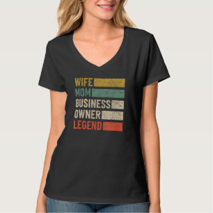 Black Wife Mom Business Owner CEO Entrepreneur Wom T-Shirt