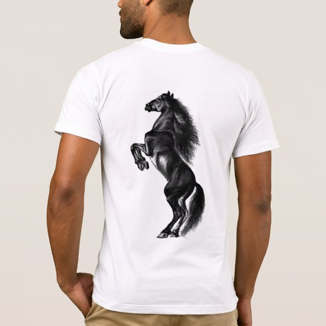 Black Wild Horse T-Shirt (Back)