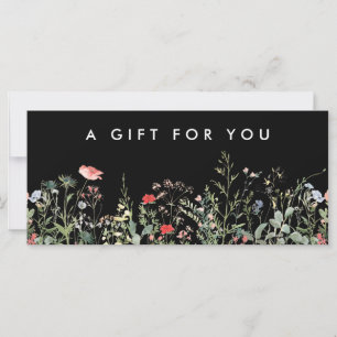 Black Wildflower Meadow Gift Certificate