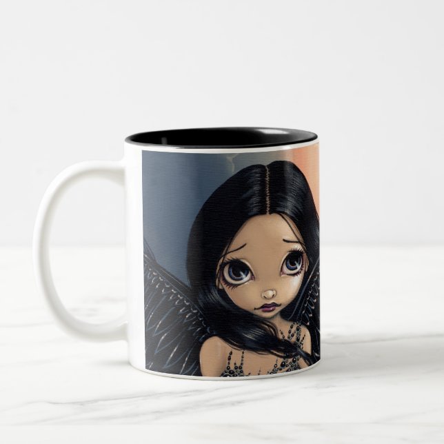 "Black Winged Angel" Mug (Left)