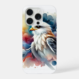 Black Winged Kite 270924AREF115 - Watercolor iPhone 15 Pro Case