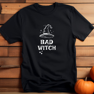 Black Witch Hat Bad Witch Halloween Women's T-Shirt
