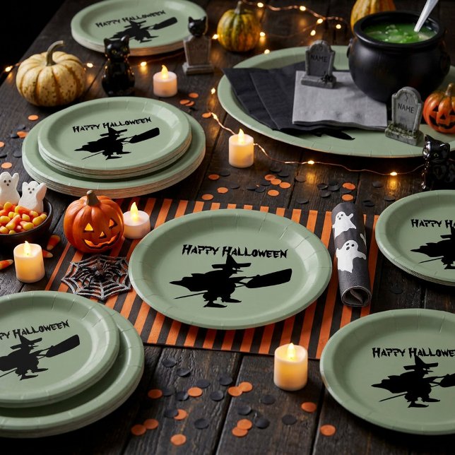 Black Witch Paper Plate (Creator Uploaded)