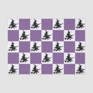 Black Witches Chequered Tissue Paper