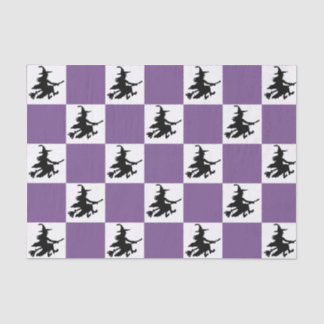 Black Witches Chequered Tissue Paper