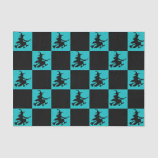 Black Witches Chequered Tissue Paper