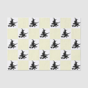 Black Witches Chequered Tissue Paper