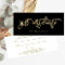 Black with Faux Gold Script | Gift Certificate