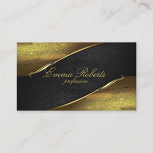 Black with gold details Business Card